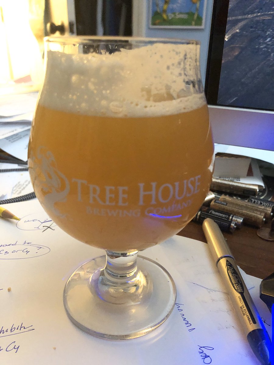 NorthBridgeBrew's tweet photo. @TreeHouseBrewCo has their operation running smoothly.  101 minutes total from time w teeing the lot to back on the road.  gggreennn is tasty tonight! https://t.co/sy3pTVpCIX