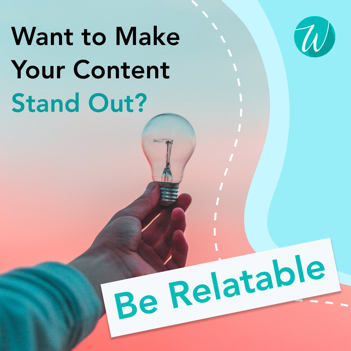 WhittyMarketing's tweet photo. Want to Make Your Content Stand Out? Be Relatable! 🙋 https://t.co/m35ZokaK8B