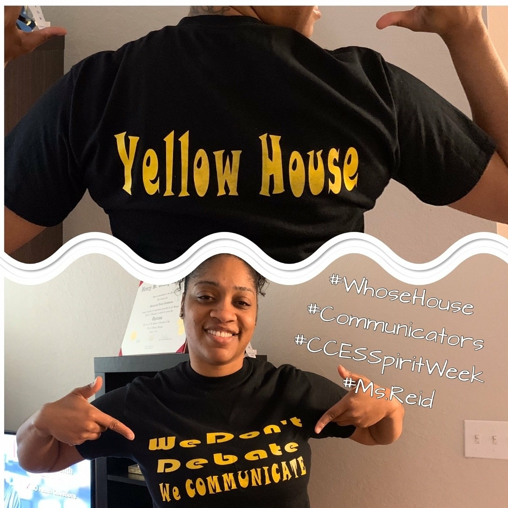 APS_CCES's tweet photo. Last day of Spirit Week #CCESstrong #Communicators #WeDontDebateWeCommunicate #YellowHouse https://t.co/DyQzACQvKB