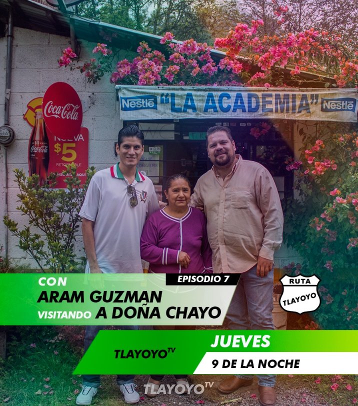 TlayoyoTV's tweet photo. #RutaTlayoyo episodio 7!!!! 🥳😆😆

Nos fuimos a dar la vuelta con Aram #AireLibre en #Teziutlán, a recordar viejos tiempos, visitar el #ITST osea el #TecDeTeziutlán y saludar a "Doña Chayo", vieja conocida quien nos cuenta algunas anécdotas.

Click aquí:
https://t.co/gubX99l88S https://t.co/bZU6DxjmzL