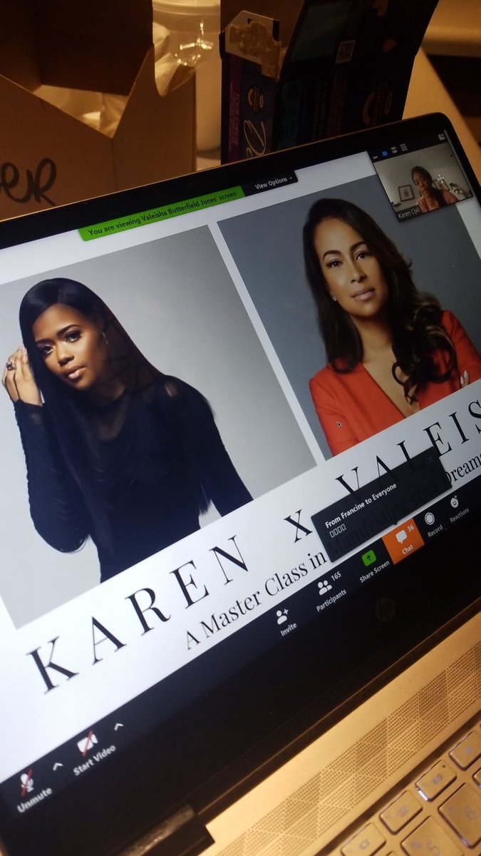 ambermdavis2012's tweet photo. So excited about this webinar with @KarenCivil & @valeisha. And yes, I am in the kitchen cooking dinner. #manifestingdreams #multitaskingmomma https://t.co/clGDeqCKDG