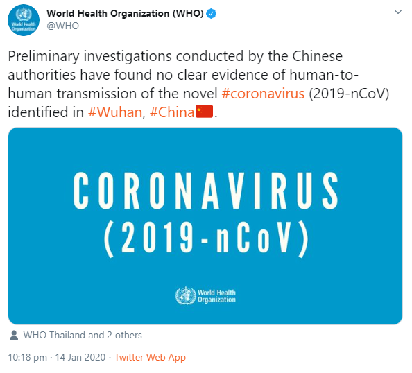 If nothing else,  #Coronavirus has exposed the World Health Organization as, in this crisis, little more than a useful cut-out for Beijing's lies and propaganda. Hard to see how WHO survives without major reform.