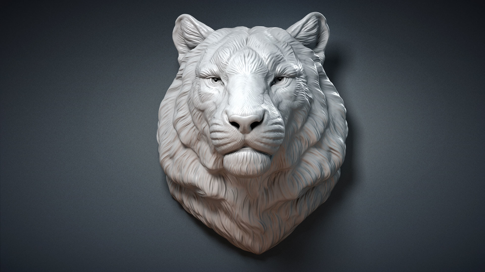 Tiger 3d model Sculpture STL