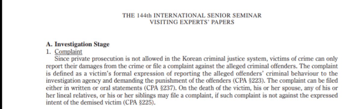 However, for those who say that seungri knew and did nothing: in Korea there is the law that only victims can report, so even if he really knew he could NOT report anything. (But we all know that he knew nothing.)  https://www.unafei.or.jp/publicati...