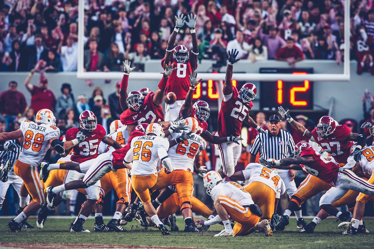 UA_CTSN's tweet photo. . @Roger_Hoover and @MPJohnson79 are LIVE now to talk about the 2009 Tennessee win on the Crimson Tide Sports Network Facebook page! #RockyBlock
Join them here: https://t.co/LYn5aEZwhe https://t.co/twjIOoDxEE