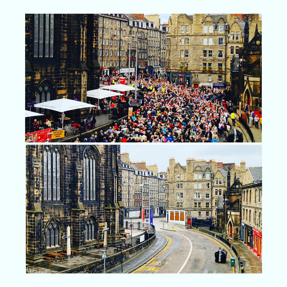 EmilyBritannia's tweet photo. Social distancing in action... 💙 #StayHome #fromedinburghwithlove https://t.co/BVHZmqiIT1