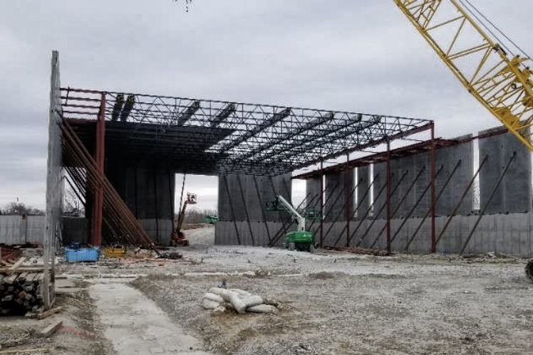 ACSD_News's tweet photo. Two years ago on this date, the Ames community voted in support of the $110 million bond referendum with an 84.7% yes vote. Today, walls are being built. #AmesCSD #AmesHighPride #FutureAHS https://t.co/zyYMWRQoOe