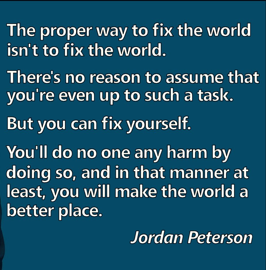 Kat4589's tweet image. On a fangirl spree with @jordanbpeterson right now,the lockdown has given me the chance to podcast, read and audio my way through "the list", broadening my mindset, and fixing myself. #12rules #jordonpeterson #mindfullness #Wellbeing #fixyourself
