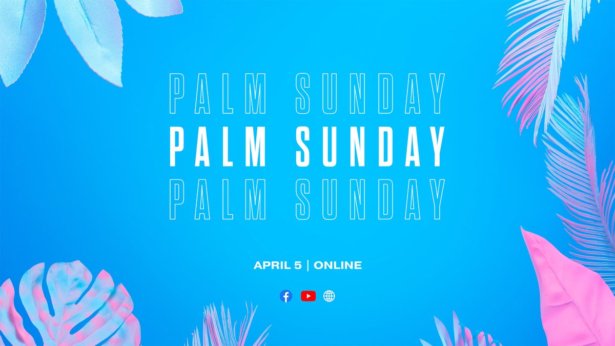 Gather the family and invite your friends to celebrate Palm Sunday online with us!