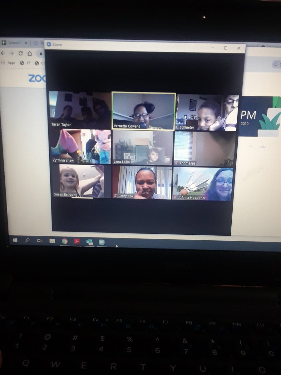 CowansVernetta's tweet photo. Our first Zoom session went very well! It was so nice to see everyone! #BentonBold https://t.co/kGdwQ9jsSL
