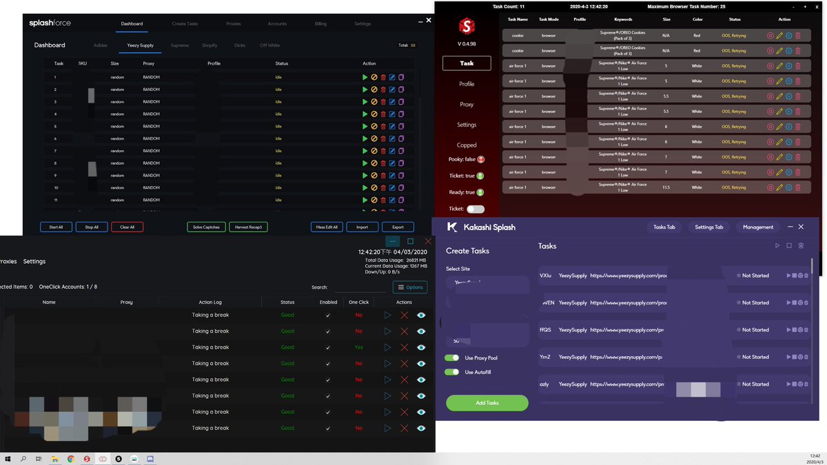 16celcius's tweet image. What do we have on a 🤖 man desktop?@AsiaNotify 
#sneakerbot