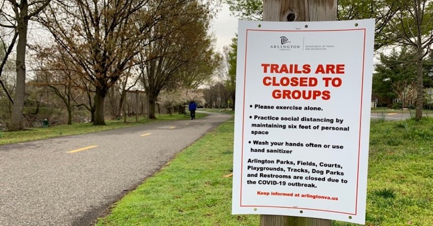 BVdesigngroup's tweet photo. There are many ways we can all practice social distancing while spending time outside! Don't gather in groups, carry water and hand sanitizer with you, and wash your hands when you get home. How are you safely getting fresh air these days? 🐝🍃 #getoustide #sharethetrail https://t.co/7kqabgGXon