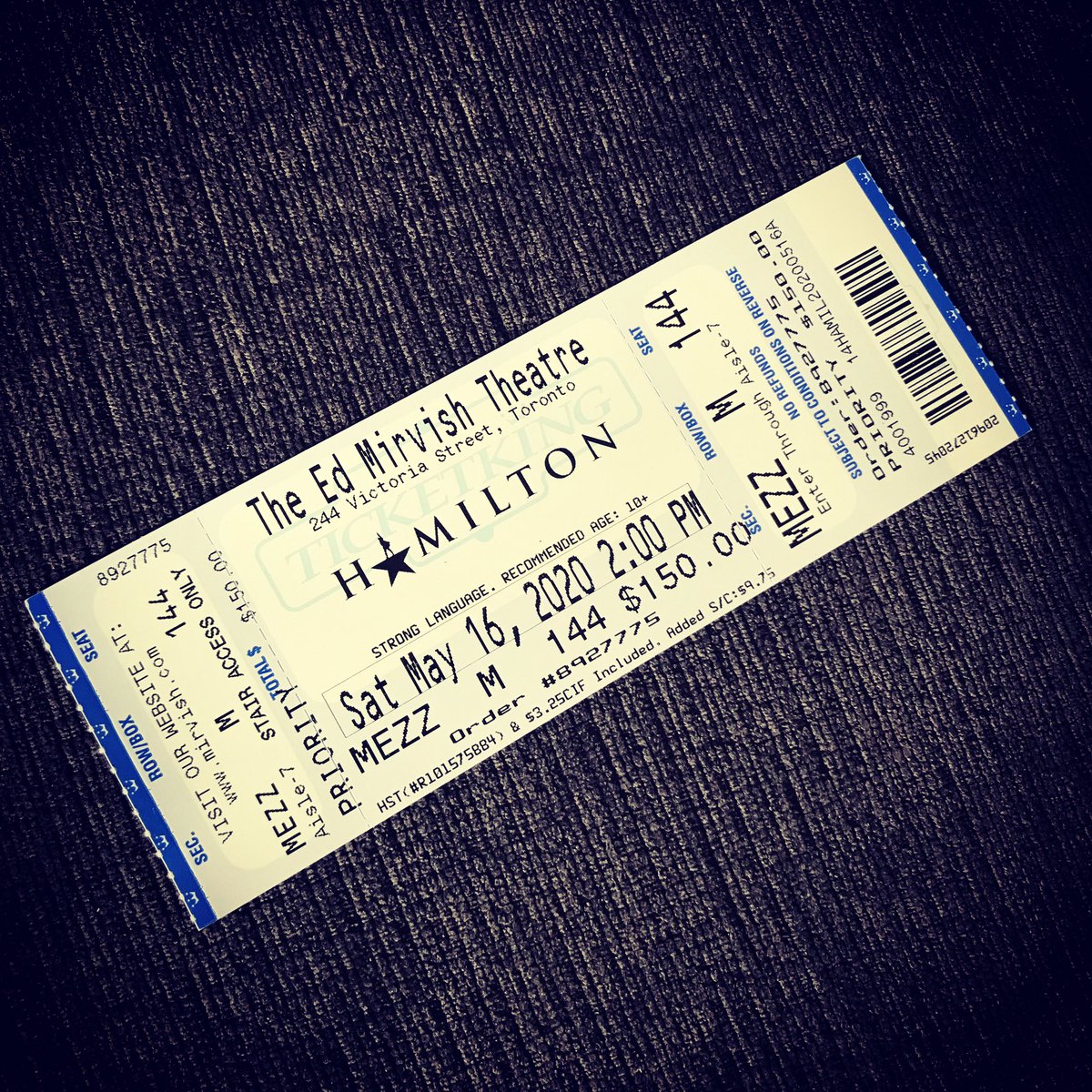 jenn_e_silver's tweet photo. This may not be my time, but I WILL see #Hamilton one day! This bad boy is going on my vision boars in the meantime ... #YoullBeBackSoonYoullSee #JustYouWait #RaiseAGlassToFreedom
.
@Mirvish 
@hamiltonmusical https://t.co/fyAQ2Z39Rn