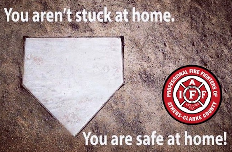 We go to work for you, please stay home for us. #StrongerTogether #CoVid19 #FireFighters #IAFF #StaySafeAtHome