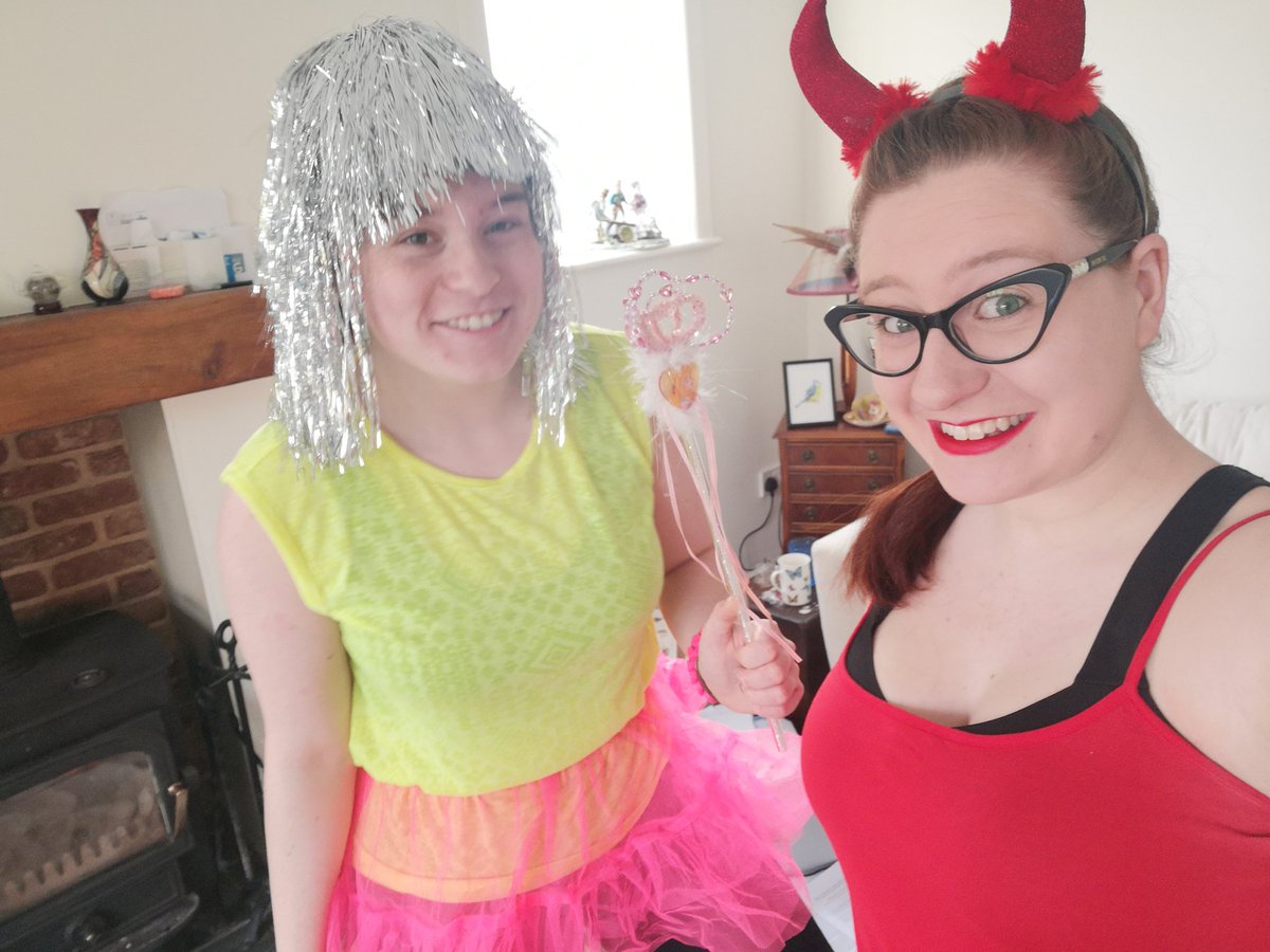 Finally recovered from the fancy dress Joe Wicks workout this morning - I still look like an uncoordinated toddler as I workout, despite my outfit! #JoeWicksPE #exhausted