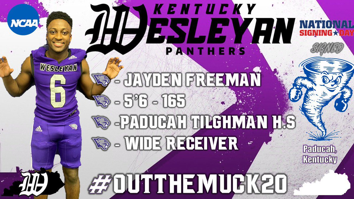 kwc_football's tweet photo. Welcome to Owensboro!! #PawsUp 

🐾 - Jayden Freeman (@kyboy_jayspeedy )
🐾 - Paducah Tilghman High School 
🐾 - Paducah, Kentucky 
🐾 - Wide Receiver
🐾 - 5’6 - 165

#PawsUp #OutTheMuck20 https://t.co/NLloo2KO6s