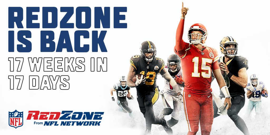 NFL on X: 'NFL RedZone is back. Starting with Week 1 on Monday
