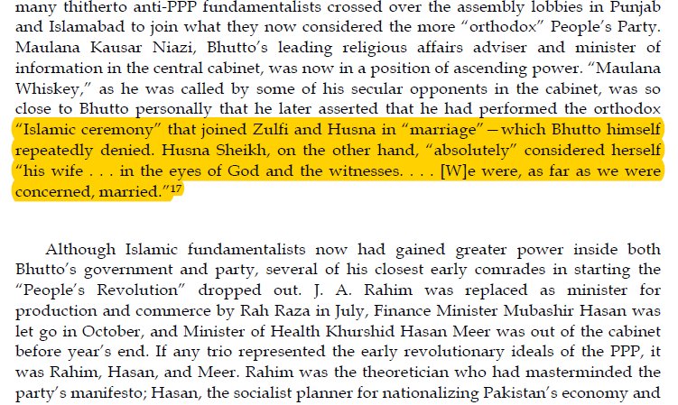 Even though Husna considered herself Bhutto's third wife, Bhutto kept Husna his concubine as he denied marrying her.