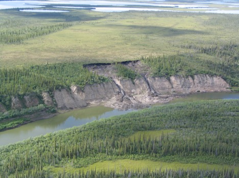 Kristen Kennedy’s MSc. Focused on the Laurentide Ice Sheet flooding of the basin. Existing permafrost was thawed under lake Old Crow, but following drainage permafrost developed. Thaw slumps along the Old Crow River are developed in these sediments and organic soils.20/n