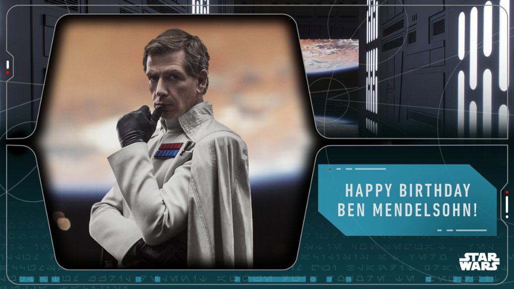 We stand here amidst your achievements. Happy birthday, Ben Mendelsohn! Star Wars (starwars) April 3, 2020