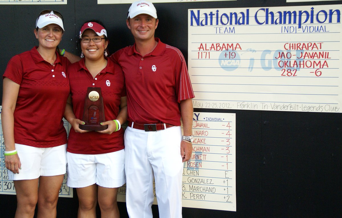 But we can't mention those early Vero years without talking about OU's lone NCAA individual champion:  @princess_ja. Ja won the 2012 NCAA championship by firing a 2-under 70 in the final round to win by four shots!