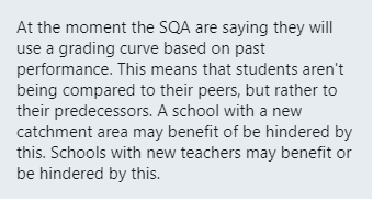 In fact, lots of teachers were unhappy with the way in which the SQA plans to 'adjust' estimates.One said: