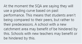 In fact, lots of teachers were unhappy with the way in which the SQA plans to & #39;adjust& #39; estimates.One said: