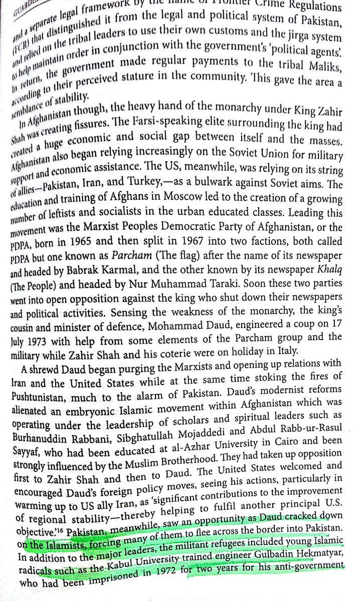 To counter Pashtunistan movement that was financed and supported by AFG & Indian govt, Bhutto set up a cell that supported Islamists against President Daoud govt.(A good move by Bhutto to counter AFG & India nefarious plans)