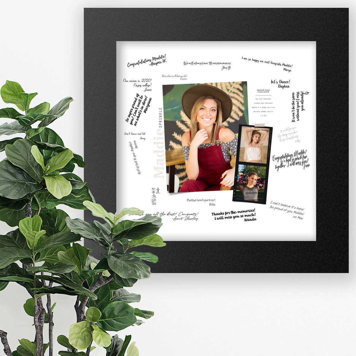 Let’s talk about your grad party! How awesome would it be to be able to have your friends and family give their best wishes for the next chapter of your life on a stunning showcase of your fave senior images?!? <3