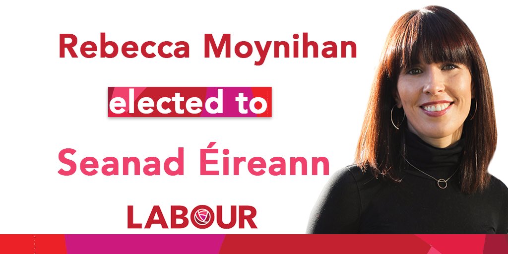 labour's tweet image. And our #Seanad2020 team is complete. Congratulations to @rebeccamoy who has been elected to the Admin Panel 🙌🏻🌹