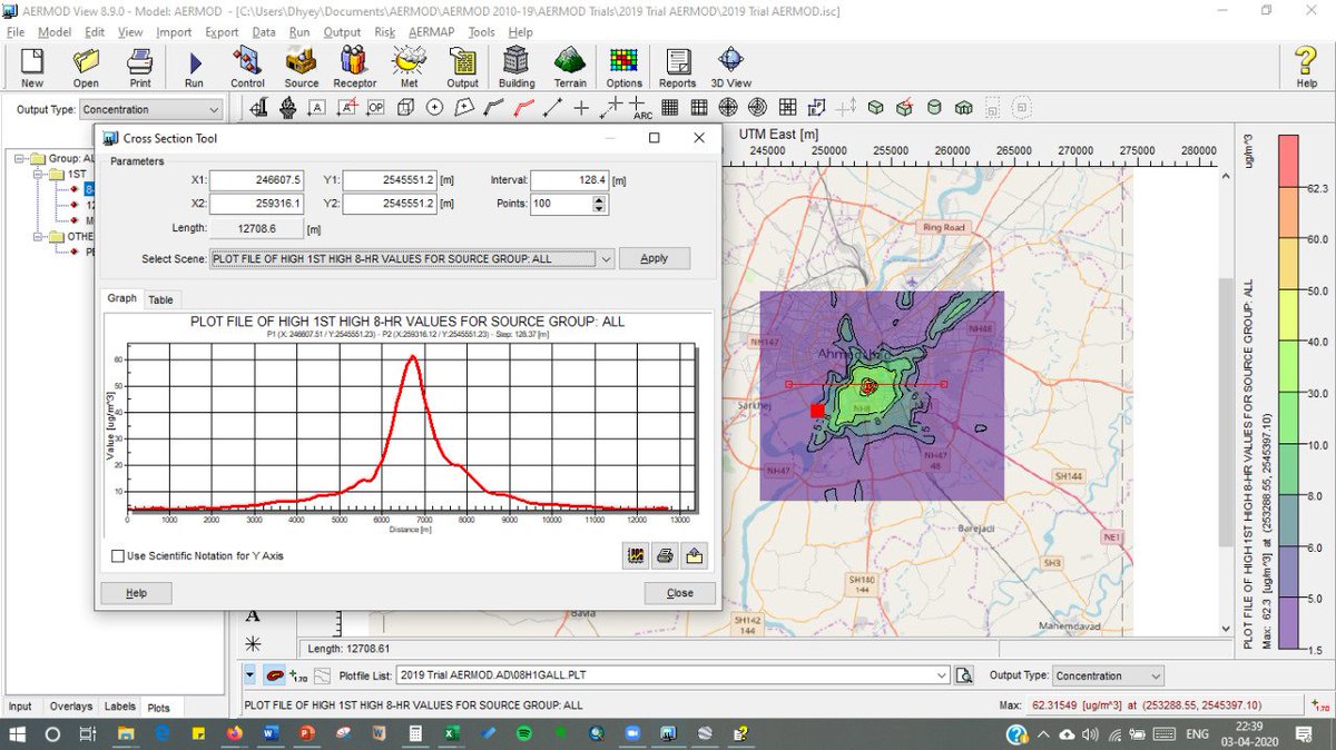 DhyeySolanki's tweet photo. Have totally lost track of time! 
Working towards my #undergraduate #research submission. Studying #meteorology and it's profile for #Ahmedabad city and it affects dispersion of #AirPollution using #AERMET &amp; #AERMOD. https://t.co/OGFjKritxN