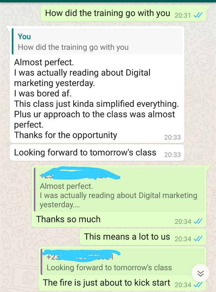trybekent's tweet photo. What can we do with #Reviews, #comments and #feedbacks.
To our wonderful student tonight, this mean a lot.
Let's set more fire tomorrow!
#trybekent
#DigitalWealthBook
#DigitalMarketing
#Onlineclass
#BeSafeGoDigital
#CustomerValueJourney
#awarenese
#subscribe https://t.co/B9thrvCiyC