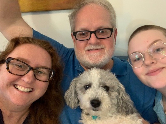 drkimallen's tweet photo. Our family wearing blue to support @PCANC #PCANC #WearBlueDay2020 #BeAConnection! https://t.co/eHWOGWz8vD
