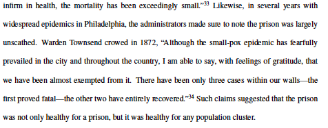 Having low rates of disease and mortality was especially brag worthy during epidemics. Again, from my book: