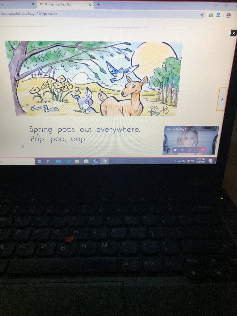 trkrusze's tweet photo. Thanks to @ECantlay sharing a tip on “screen sharing” @Kteacherrocks and I were able to start having kids read A to Z books with kids! ❤️💻📚 @freedomvolusia @volusiaschools #TEAMFreedom #AllInThisTogether #digitalclassroom https://t.co/h6PxXYu3er