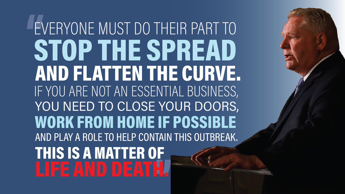 fordnation's tweet photo. We are in a critical moment, Ontario. We must all do our part. Stay home. https://t.co/8ec8N7z1k2