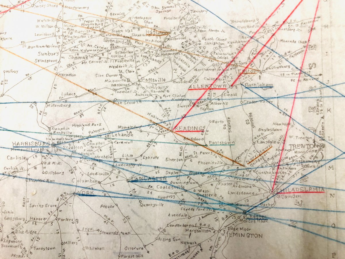 ISUMilnerSPC's tweet photo. For another take on an #ArchivePath, we bring you handwritten route maps from Ringling Bros. Planning an effective path could make or break a circus season and these documents are drawn and annotated in breathtaking (and minuscule!) detail.
#Archive30 https://t.co/JUW1XLdm9F