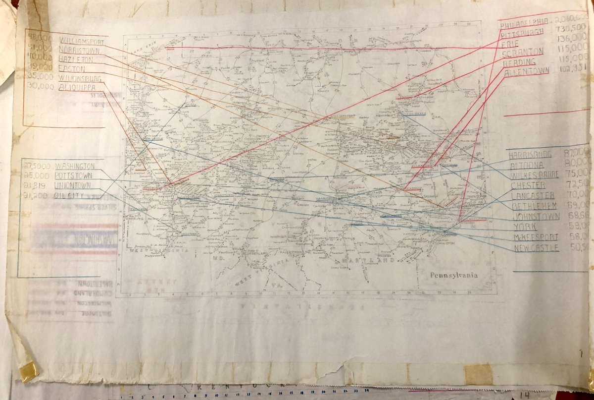 ISUMilnerSPC's tweet photo. For another take on an #ArchivePath, we bring you handwritten route maps from Ringling Bros. Planning an effective path could make or break a circus season and these documents are drawn and annotated in breathtaking (and minuscule!) detail.
#Archive30 https://t.co/JUW1XLdm9F