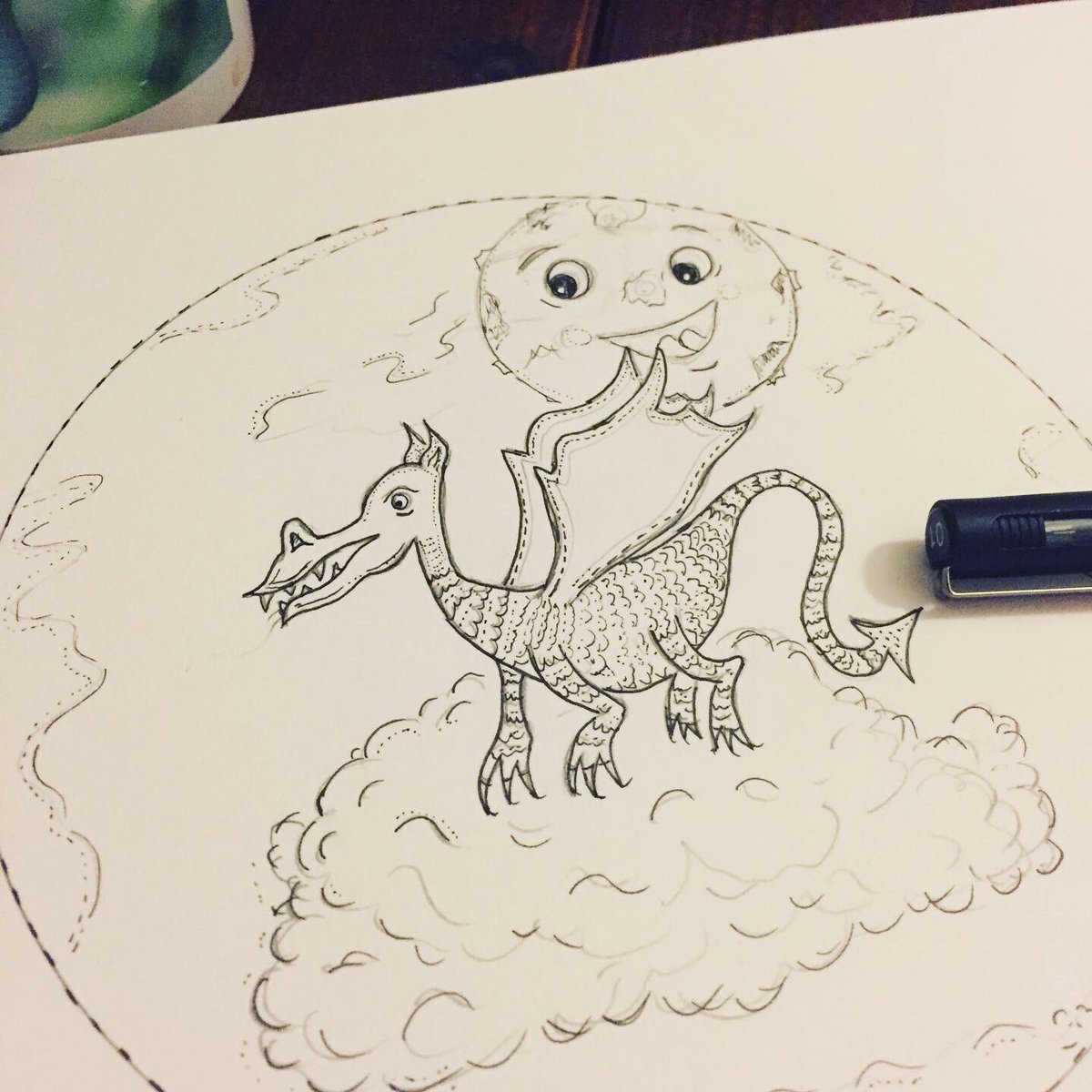 TheDoodologist's tweet photo. Doodling with some fun little prompts from @BeckaGriffin over on Instagram ~ while my brain tries to cope with current pandemic circumstances https://t.co/LMTzjoBIIp