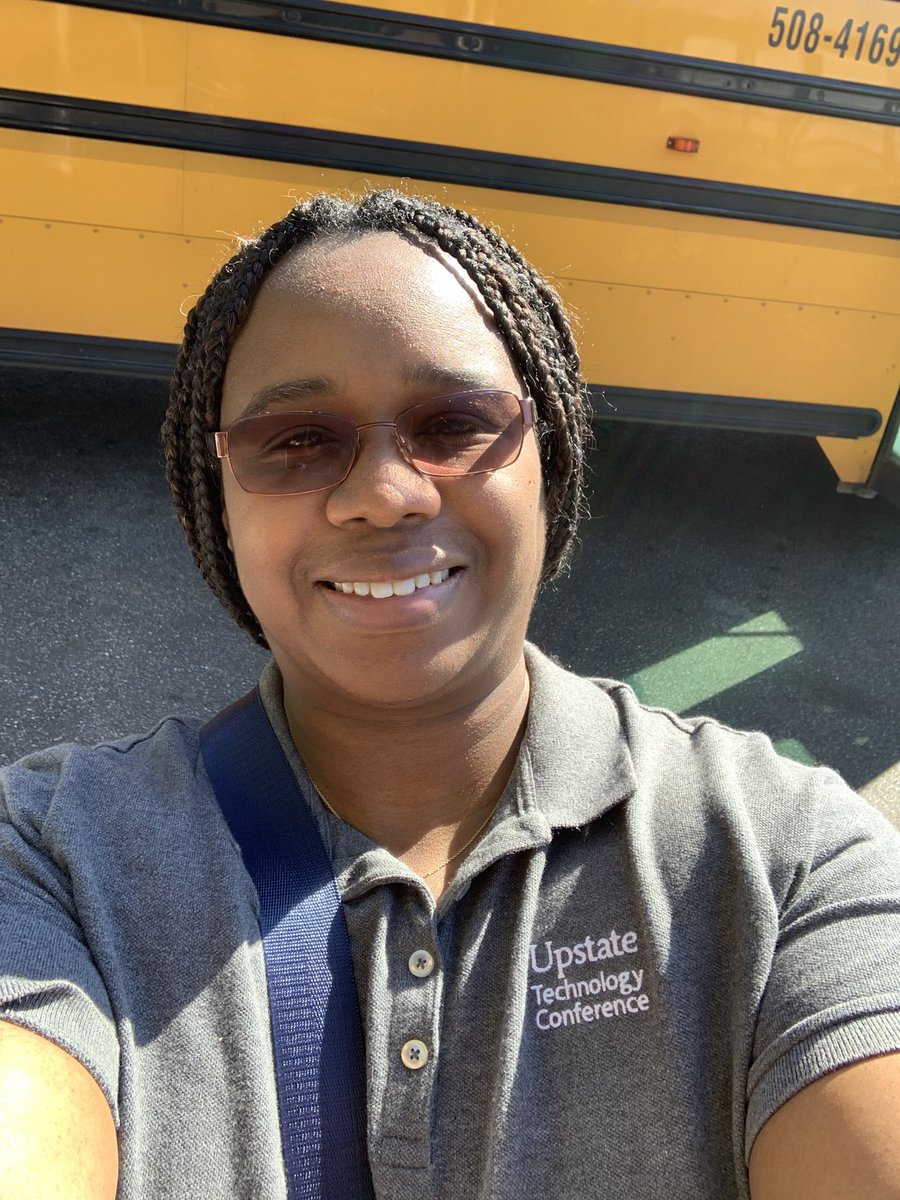 iThinkHighDef's tweet photo. @EdTechGCS Alright, here I am with a little sidekick who just picked up her school lunch. Iโm out here representing in my @upstatetech shirt on this #EdTechGCSSpiritWeek #SpiritWeekFriday I love my @gcschools IT Department ๐ฅฐ https://t.co/l2uw2p7Zjg