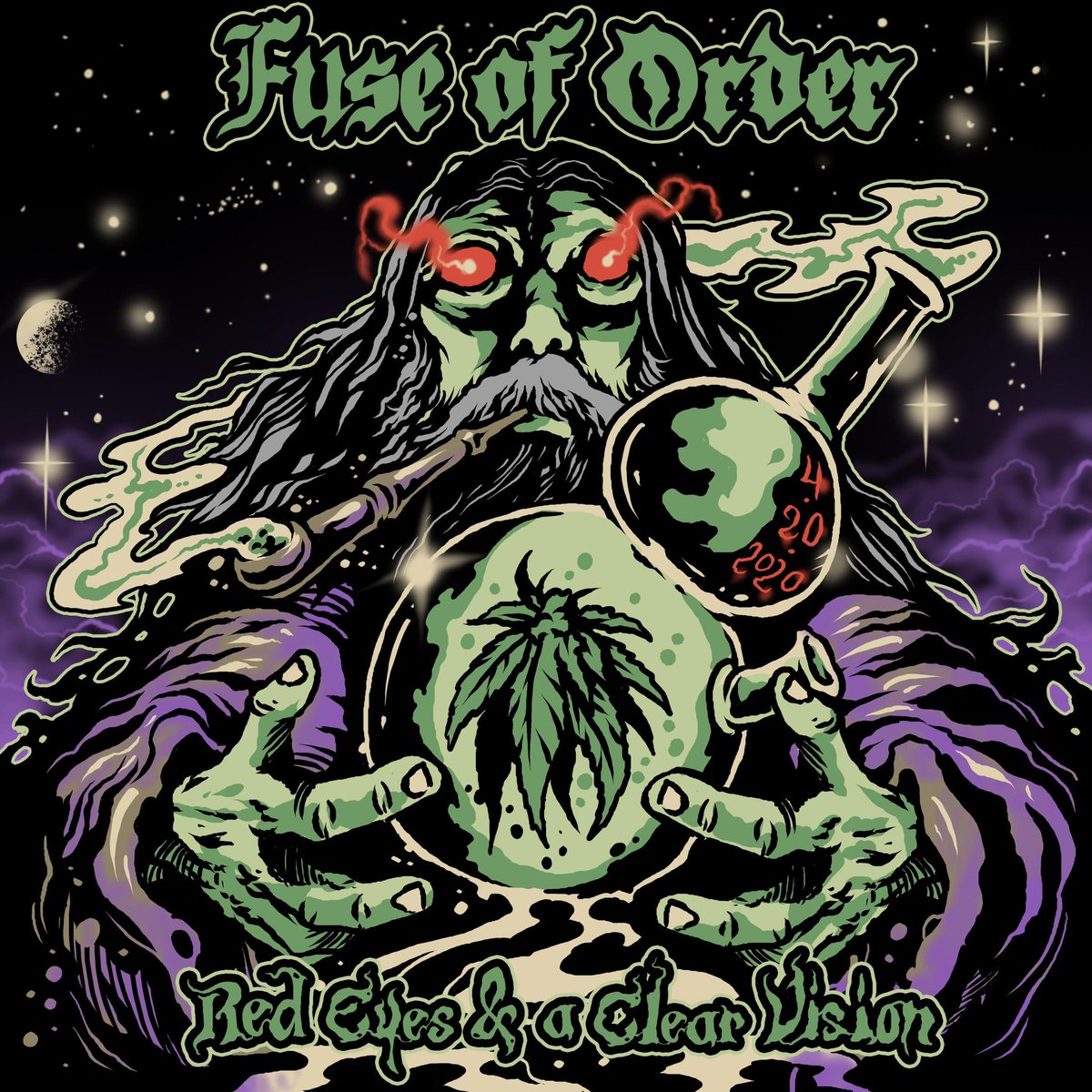 fuseoforder's tweet photo. New EP, “Red Eyes &amp; a Clear Vision” will be released on 4/20/2020! This ripper contains a remaster of 2 OG FOO smokin’ songs, and 1 new one! Cultivated by your favorite riff dealers, rolled up at @SafflowerStudio, and dealt by @MetalMtnRecords! Go pre-order the dank dank. 💚💀💨 https://t.co/z3VG0bsE73