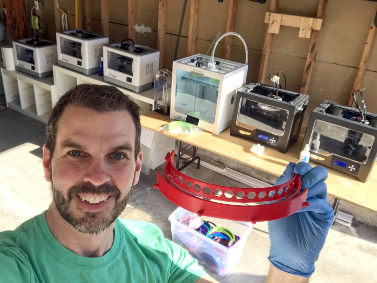 durhamcollege's tweet photo. We're #DCProud that faculty members Chris and Nicole Daniel are going to be on @BTtoronto at 8:30 a.m. on Monday to talk about the DC team 3D printing PPE for frontline healthcare workers! Make sure to tune in! 📺 https://t.co/DjFzXRIJsK