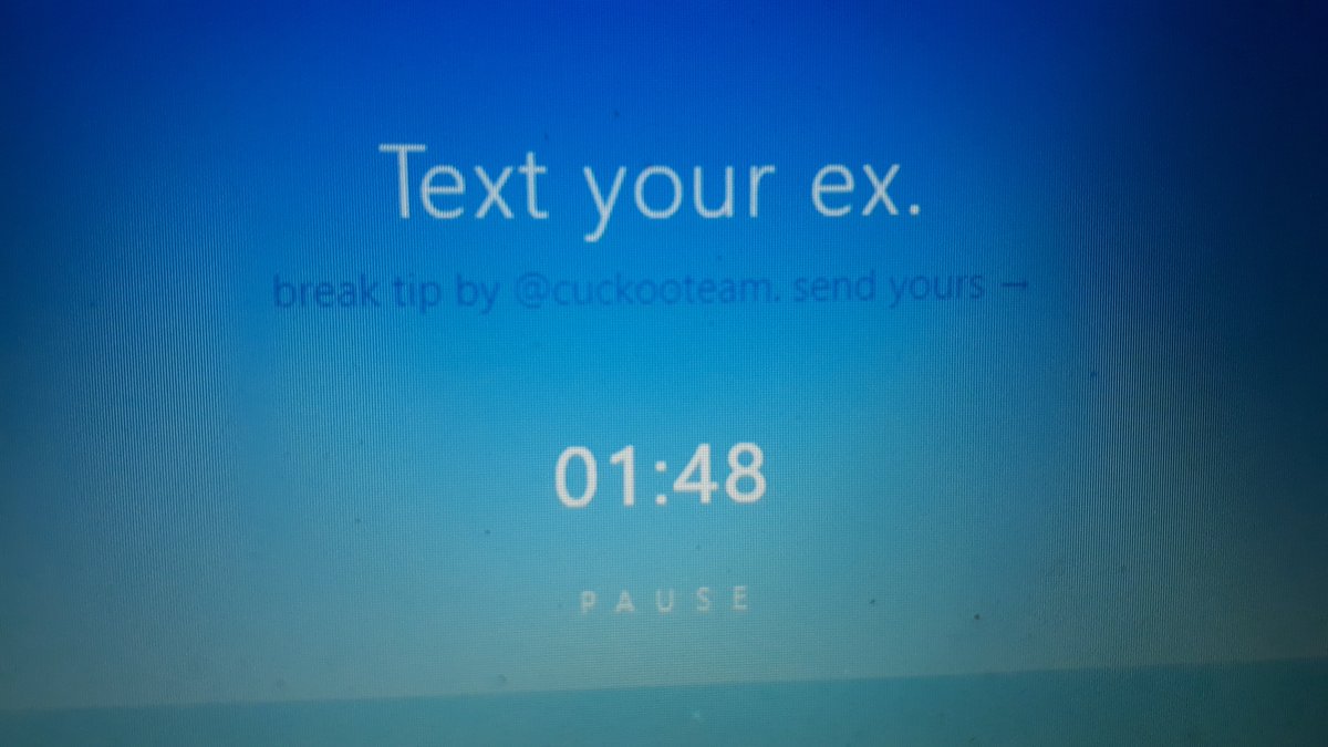 traduzionemille's tweet photo. Been using @cuckooteam with fellow grad students to motivate each other. Turns out it also gives you great tips for what to do during a break #breaktip #isolationlife #phdlife #phdpandemic #phdchat https://t.co/eftymuRgOu