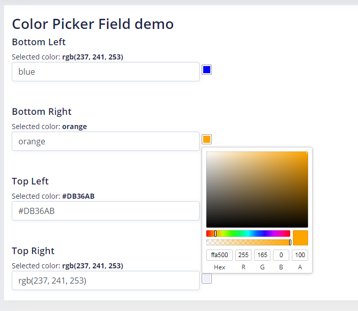 Added a new component into the open source SaaS boilerplate, based on great React Color Picker github.com/react-componen… - it's a field and picker combined:

github.com/saasforge/open…

#SaaS #startups #startup
