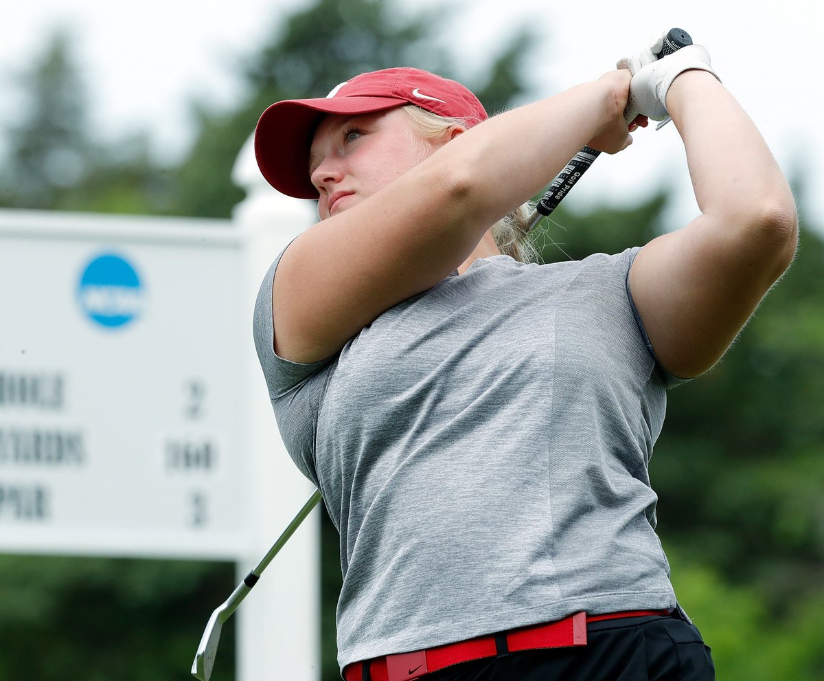 Our most recent champ is on the team today! Last season  @kmmilligan won the NCAA Regional that was hosted in Norman, clinching a berth at the 2019 NCAA Championship. Milligan carded a 4-under 68 to catapult up the leaderboard on the final day to win the regional title!