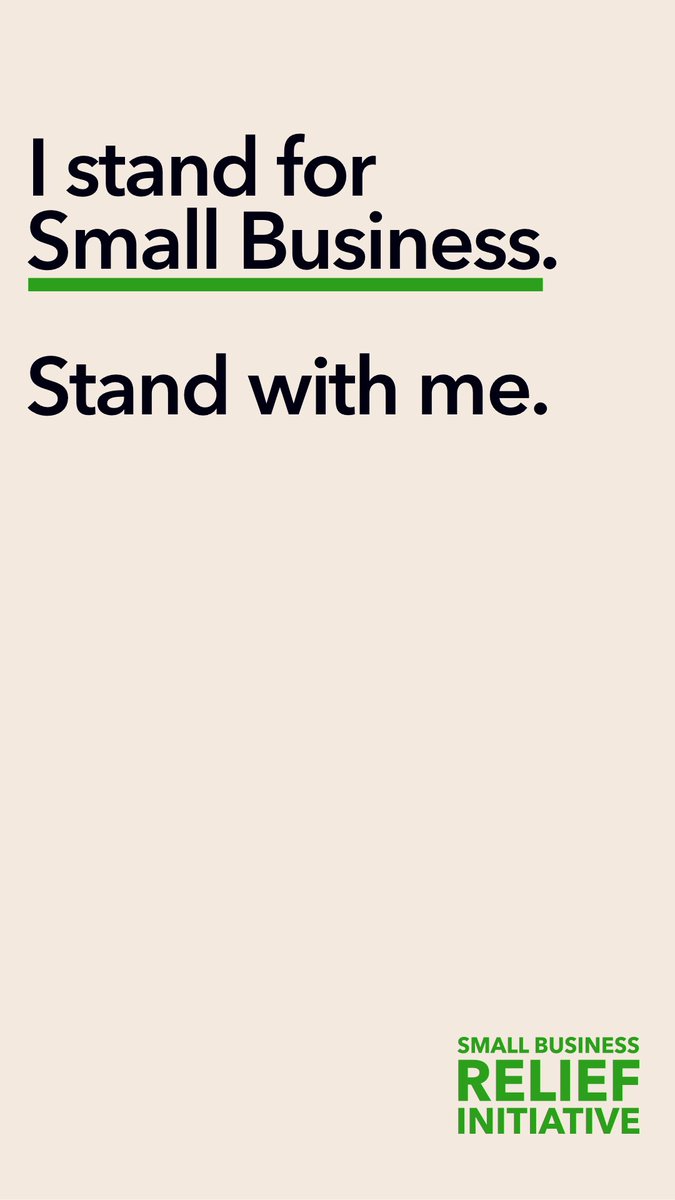 slarsy's tweet photo. I stand with the #SmallBizRelief Initiative. @QuickBooks and GoFundMe have come together to help small businesses overcome the current challenges we all face. Stand with us by creating a campaign for your small business or by donating to one of your choice. #ad https://t.co/t4rrfoGQU9