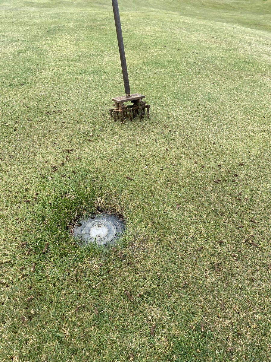 LukeKringler's tweet photo. Giving the turf around the sprinkler heads a breather. https://t.co/hUKA4jQUJM