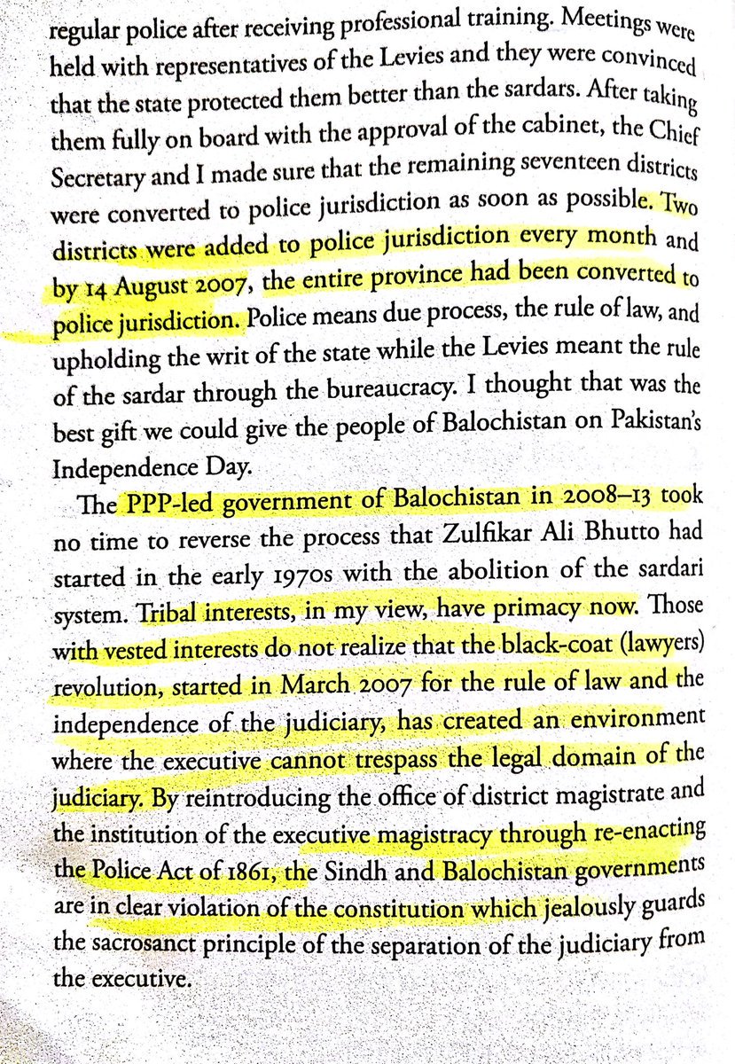 Balochistan has multiple predicaments, one of them is "Sardari System", feudal exploit the situation for the promotion of their own self-interests.In 1972, ZAB rightly abolished Sardari System & brought all of the BLH under Police ambit till it was reversed by 2008-13 PPP govt.