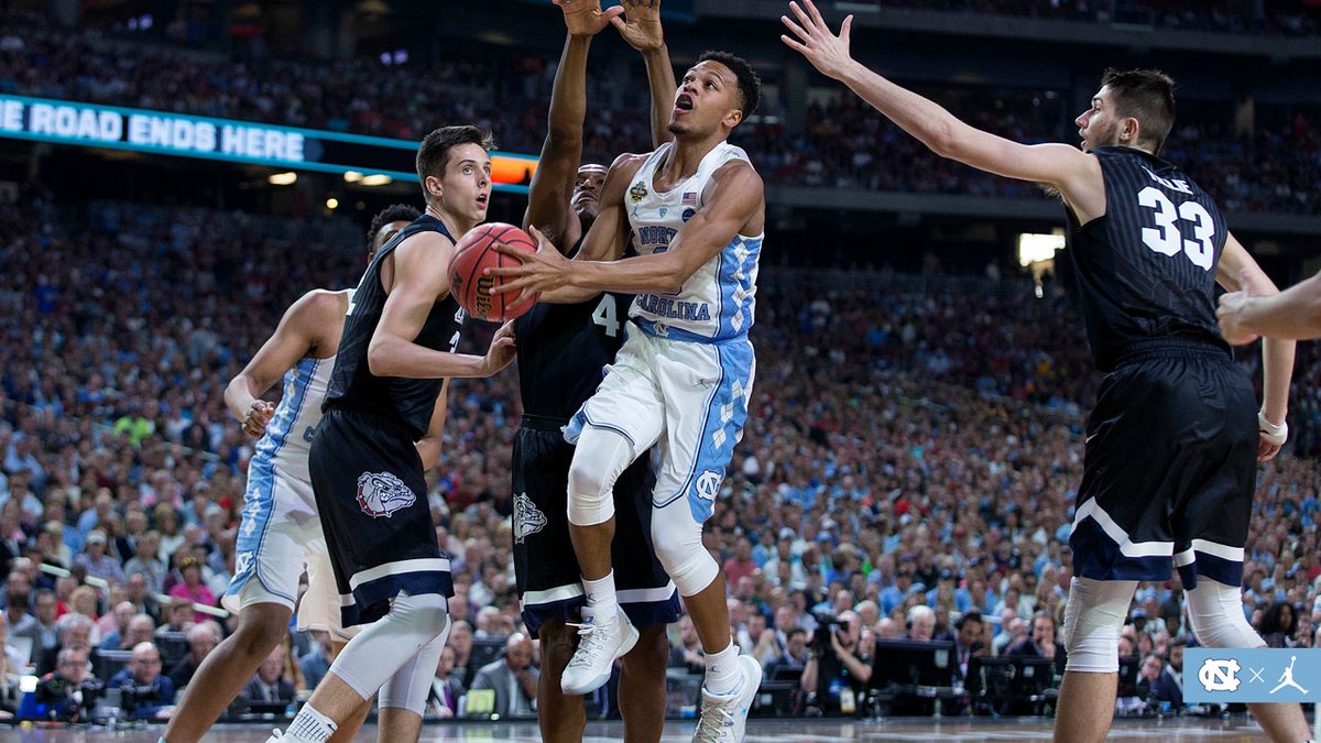 (3) Had a dry spell, but JB hit a big AND-1 3pt and Nate brought a spark off the bench  #CarolinaFamily