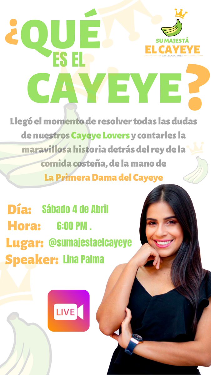 CayeyePower's tweet photo. Mañana vamos a estar con la encantadora y Primera Dama del Cayeye @LINAPALMA hablando de toda la historia de nuestro amado #CayeyePower 😀. Los esperamos en nuestro Instagram: @sumajestaelcayeye #EnCasa #CayeyeLovers https://t.co/eFiHfWueni